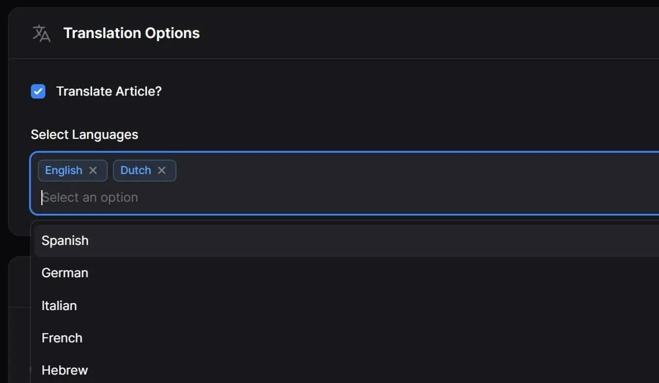 Multilingual Content Translation Feature of Wordibo Illustration
